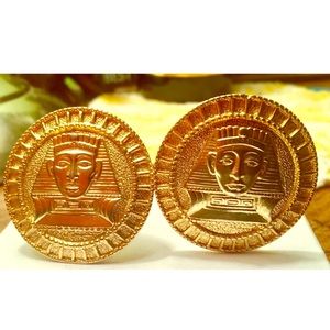 King Tut Eygptian Revival Earrings